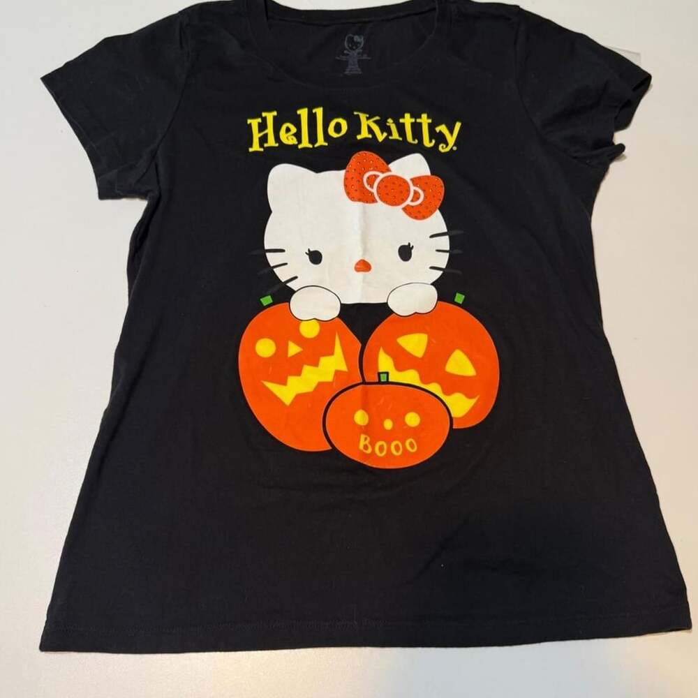 Sanrio Hello Kitty Halloween Pumpkin Graphic T-Shirt XL/XG (15/17)